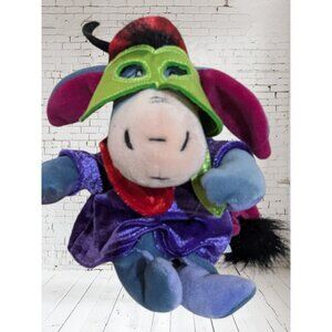 Eeyore Carnival Masquerade Mask 6" Bean Bag Plush Disney Store Stuffed Animal